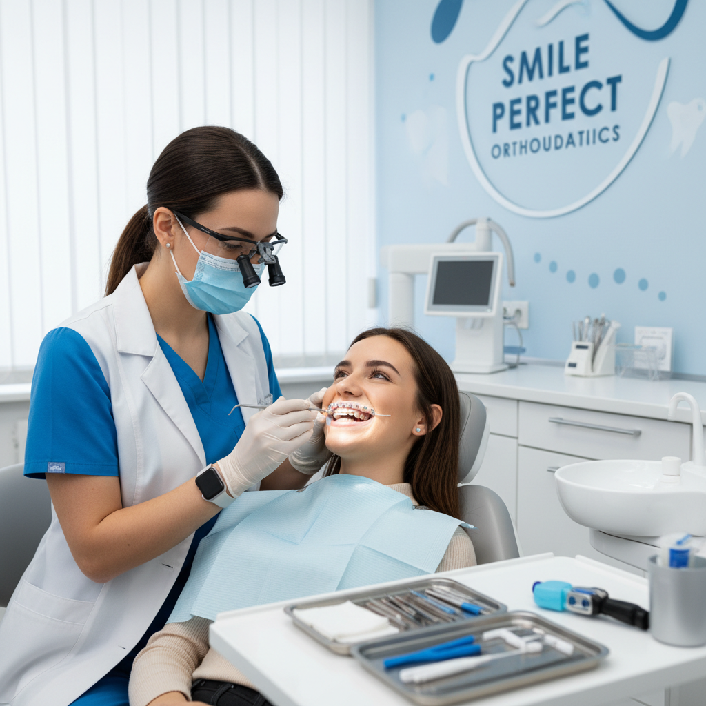 Professional braces installation at Gerald Gray Dental