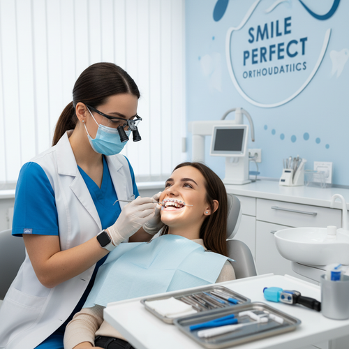 Professional braces installation at Gerald Gray Dental